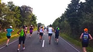Runners celebrating at Kerikeri Marathon finish line