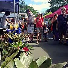 Artisan food stalls and ready-to-eat options at Kerikeri Farmers Market 2025
