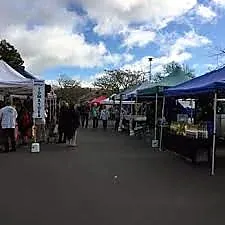 Local vendors interacting with customers at Kerikeri Farmers Market 2025