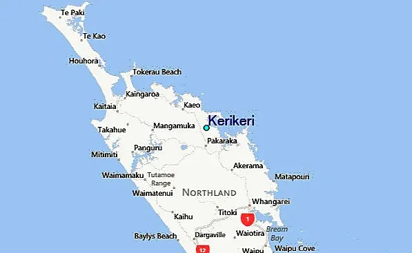 Kerikeri on the Map - Bay of Islands Location