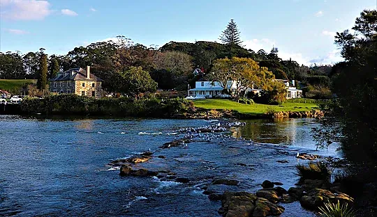Historic Kerikeri Mission Station with Kemp House and Stone Store