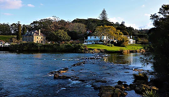 Historic Kerikeri Mission Station with Kemp House and Stone Store